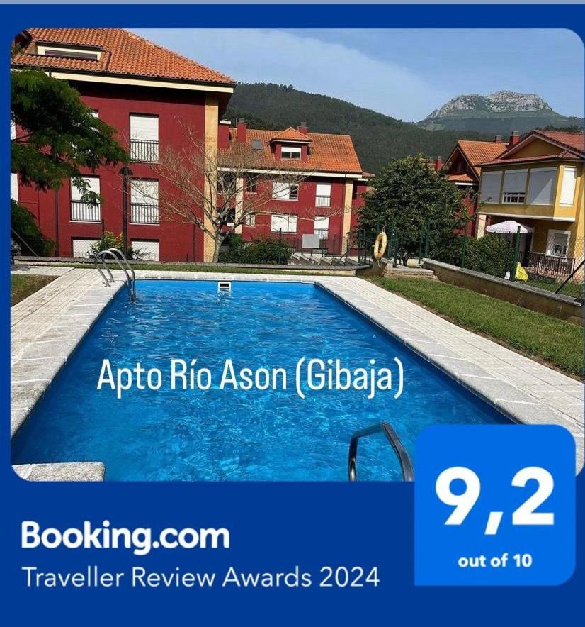 Apto Rio Ason, Desconexion Total Con Piscina Y Vistas Espectaculares Gibaja Dış mekan fotoğraf